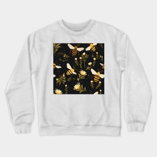 Honeycomb and Bee Pattern 4 Crewneck Sweatshirt